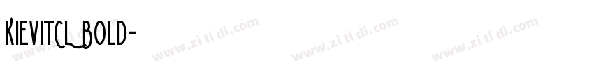 KievitCL Bold字体转换